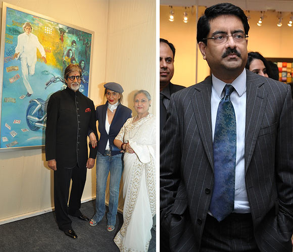 Amitabh Bachchan, Parmeshwar Godrej, Jaya Bachchan and Kumar Mangalam Birla