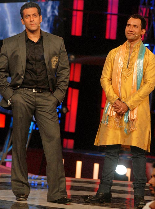 Salman Khan and Dinesh Lal Yadav