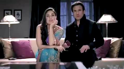 Kareena Kapoor and Saif Ali Khan in the Airtel DTH ad