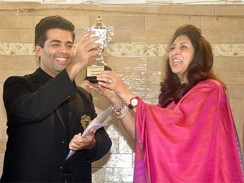 Karan Johar and Indu Shahani