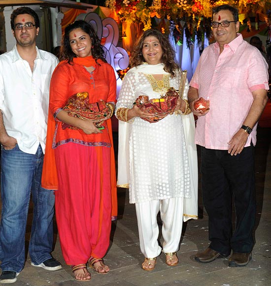 Rahul Puri, Meghna Ghai Puri, Rehana and Subhash Ghai