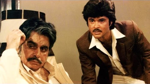 Dilip Kumar and Anil Kapoor in Mashaal