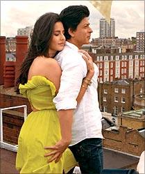 Katrina Kaif and Shah Rukh Khan in Jab Tak Hai Jaan