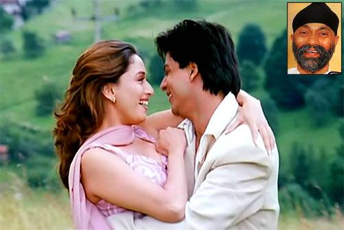 Madhuri Dixit, Shah Rukh Khan in Dil Toh Pagal Hai. Inset: Uttam Singh