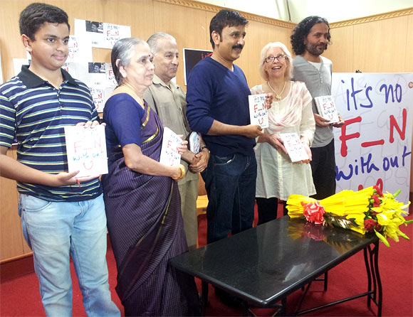 Ramesh Arvind with his son and parents