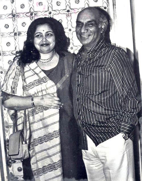 Pamela Chopra and Yash Chopra