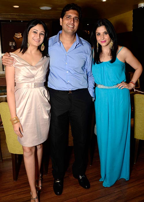 Nitya and Shravan Satyani with Maheep Kapoor
