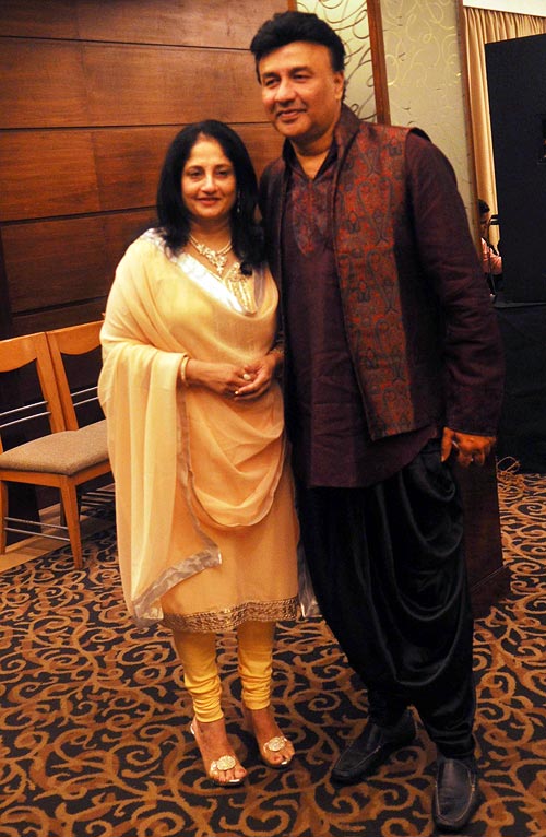 Anu Malik and his wife