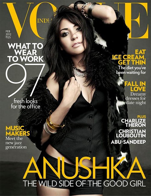 Anushka Sharma on the cover of Vogue magazine