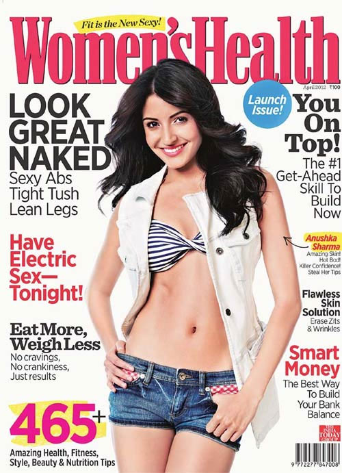 Anushka Sharma on the cover of Women's Health Magazine