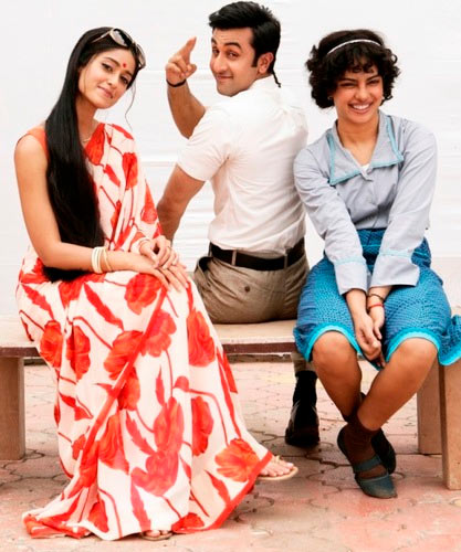 Ileana D'Cruz, Ranbir Kapoor and Priyanka Chopra