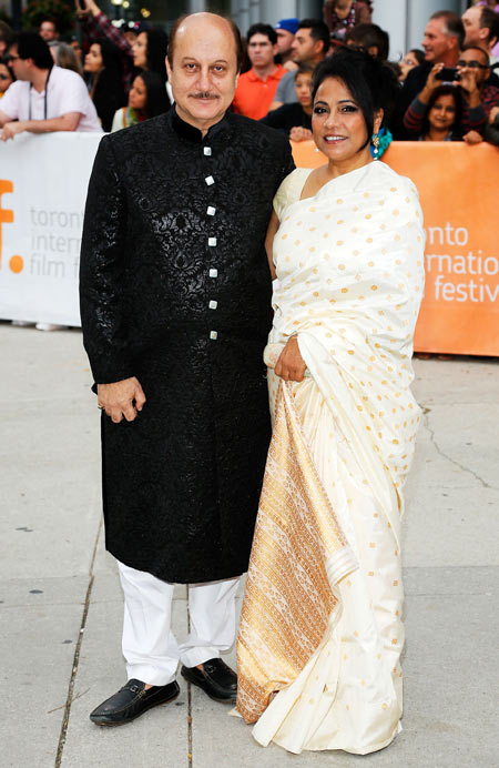 Anupam Kher and Seema Biswas