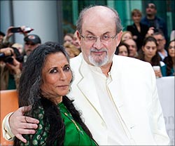 Deepa Mehta and Salman Rushdie at TIFF