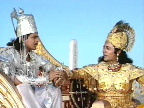 Nitish Bharadwaj (right) in Mahabharat