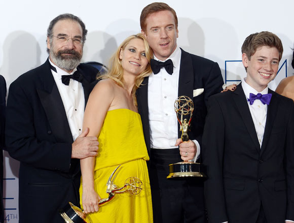 Mandy Patinkin, Claire Danes, Damian Lewis and Jackson Pace