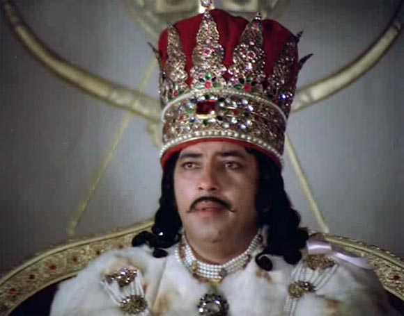 Amjad Khan as Wajid Ali Shah in Shatranj Ke Khilari
