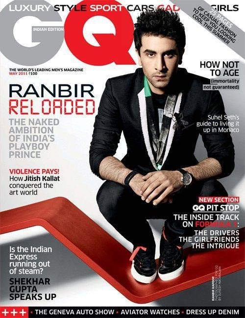 Ranbir Kapoor on a GQ cover