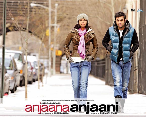 Movie poster of Anjaana Anjaani