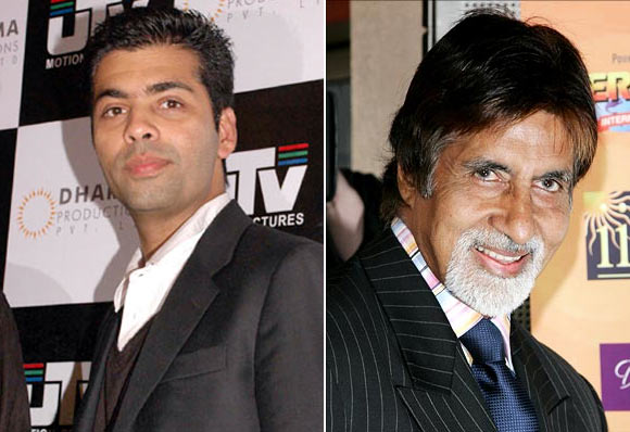 Karan Johar and Amitabh Bachchan
