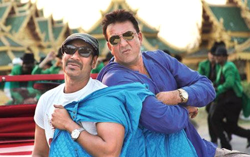 Ajay Devgn and Sanjay Dutt in Rascals