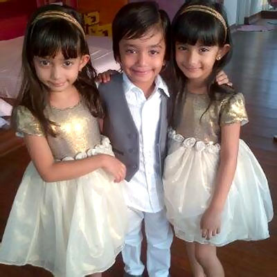 Farah Khan's kids, from left to right: Czar and daughters Diva and Anya