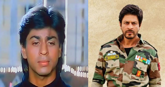 Shah Rukh Khan in Deewana and Jab Tak Hai Jaan