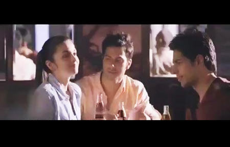 Alia Bhatt, Varun Dhawan and Siddharth Malhotra in Coca Cola ad