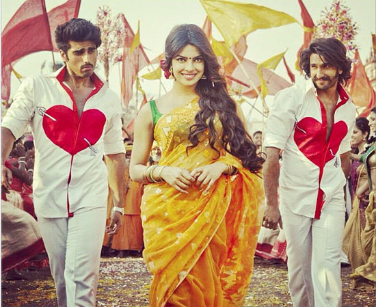 Arjun Kapoor, Priyanka Chopra and Ranveer Singh in Gunday