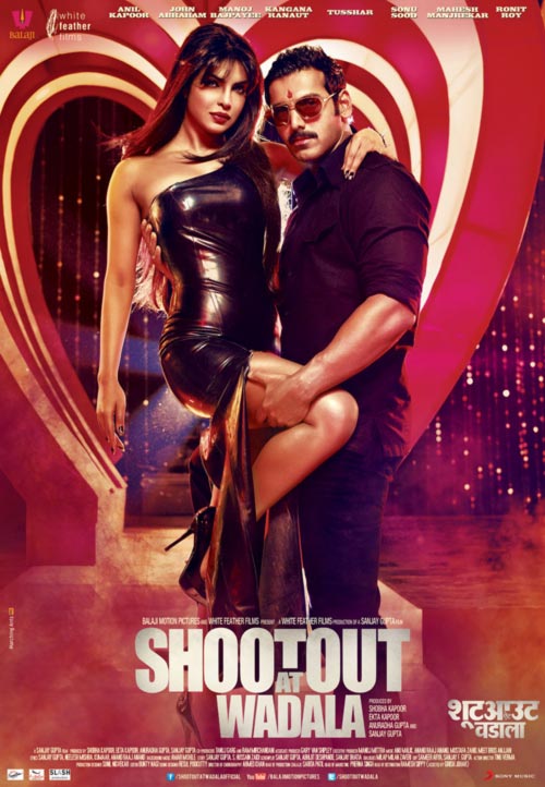 Priyanka Chopra and John Abraham in a Shootout at Wadala poster