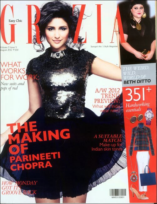 Parineeti Chopra on the cover of Grazia