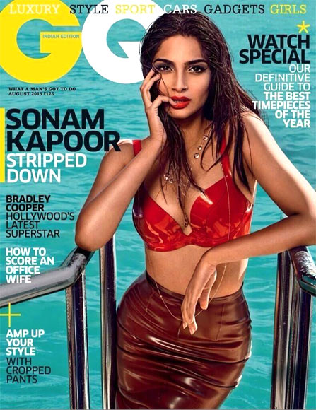  Sonam Kapoor on the cover GQ magazine