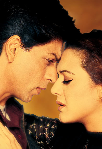 Shah Rukh Khan and Preity Zinta in Veer Zaara
