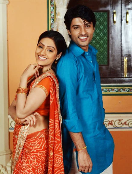Deepika Singh as Sandhya and Anas Rashid as Sooraj in Diya Aur Baati Hum