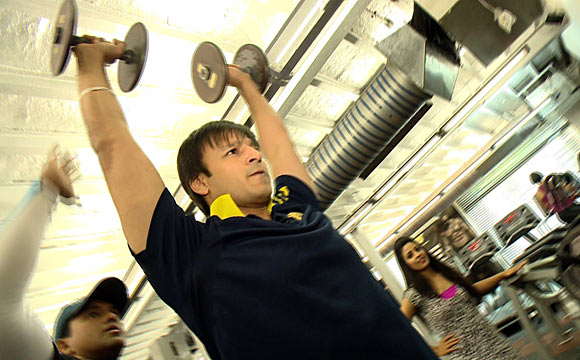 Vivek Oberoi at the gym