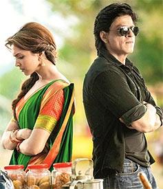 Deepika Padukone and Shah Rukh Khan in Chennai Express