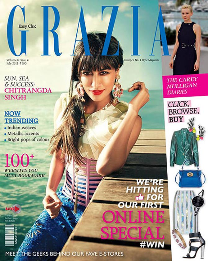 Chitrangda Singh on Grazia magazine