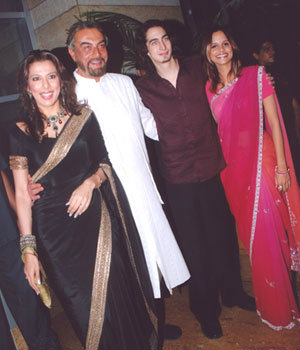 Pooja, Kabir and Adam Bedi with  Nisha Harale