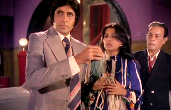 Amitabh Bachchan, Reena Roy, Iftekar in The Great Gambler