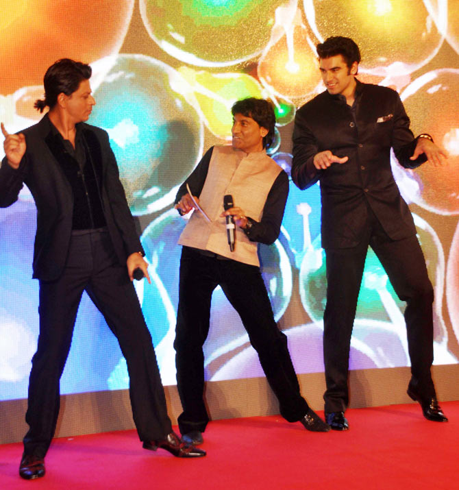 Shah Rukh, Raju Srivastava and Nikitan Dheer