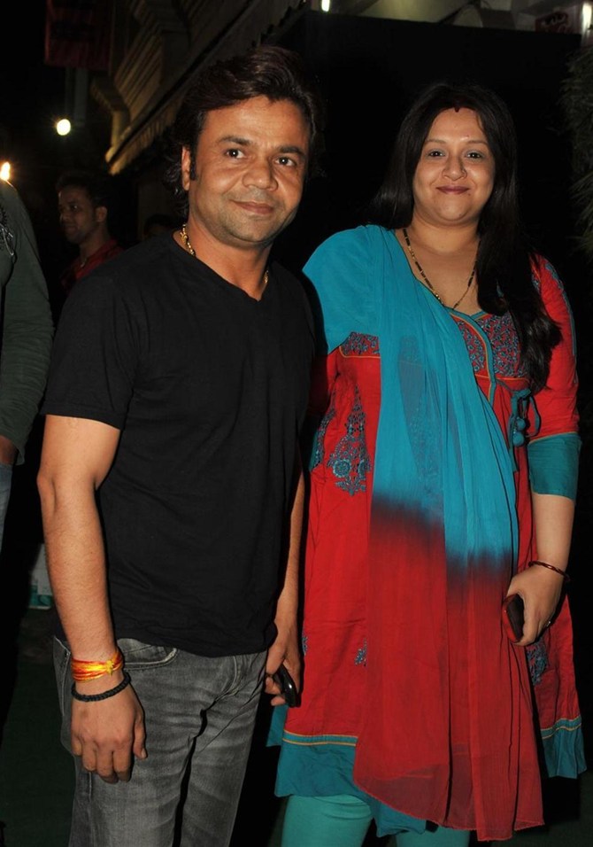 Rajpal Yadav with wife Radha
