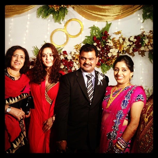 Preity Zinta at a wedding