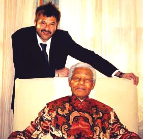  Anil Kapoor with Nelson Mandela