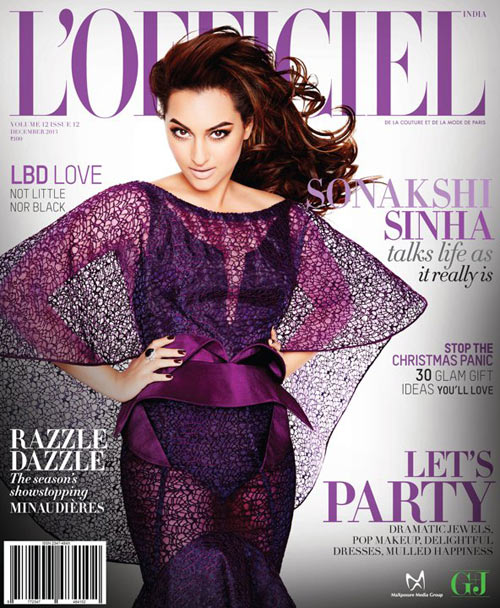 Sonakshi Sinha on a L'Officiel cover