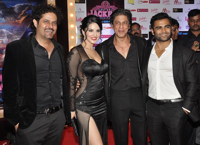 Kaizad Gustad, Sunny Leone, Shah Rukh Khan and Sachiin Joshi