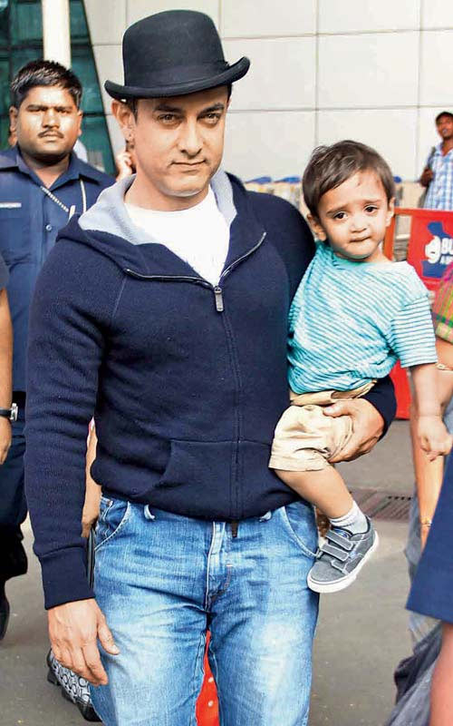 Aamir Khan with his son Azad Rao Khan