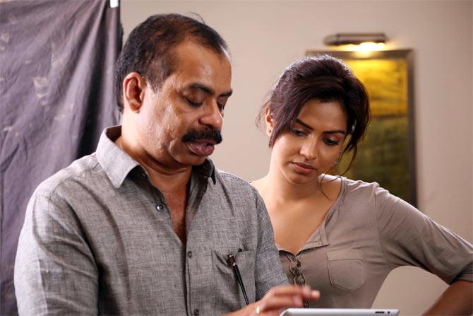 Sathyan Anthikad with Amala Paul