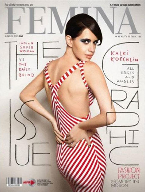 Kalki Koechlin on Femina cover