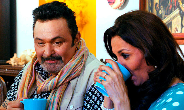 Rishi Kapoor Lilette Dubey in Chashme Baddoor.