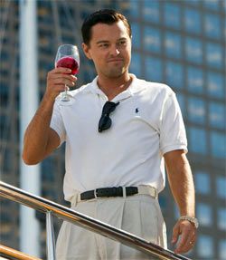 Leonardi DiCaprio in The Wolf Of Wall Street