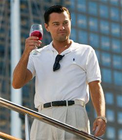 Leonardi DiCaprio in The Wolf Of Wall Street